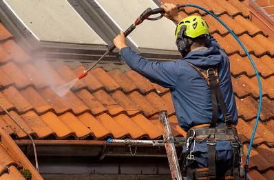 Démoussage et hydrofuge de toiture à Auriac